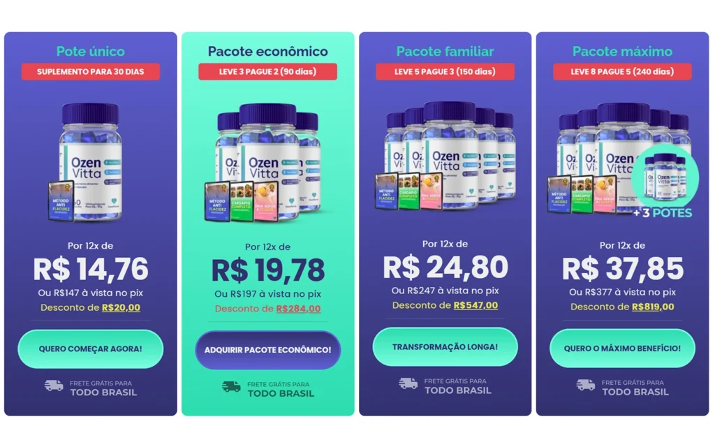 Ozenvitta Preço